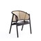 Manhattan Comfort Versailles Armchair in Black and Natural Cane ACCA02-BK - alternate 1
